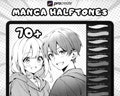 Procreate Manga Screentone Brushes, Halftone Comic Brushes, procreate halftone textures, screenstone texture, Comic Manga Procreate Brushset