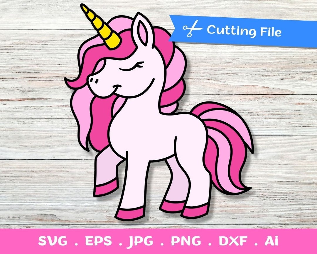 Baby Unicorn Layered SVG Cut File for Cricut and Silhouette - Instant ...