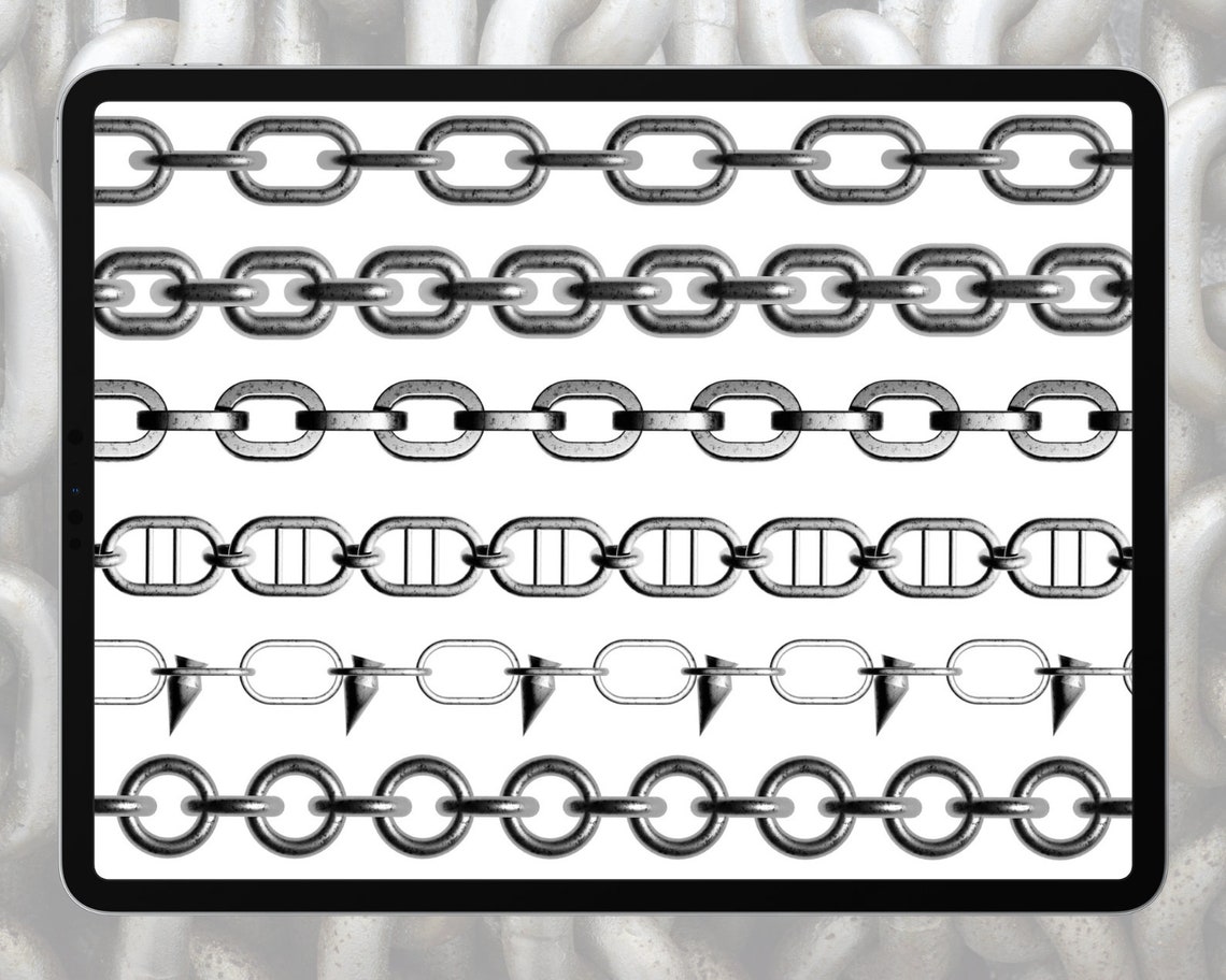 Chain Brush Set for Procreate Procreate Chain Brushes Etsy