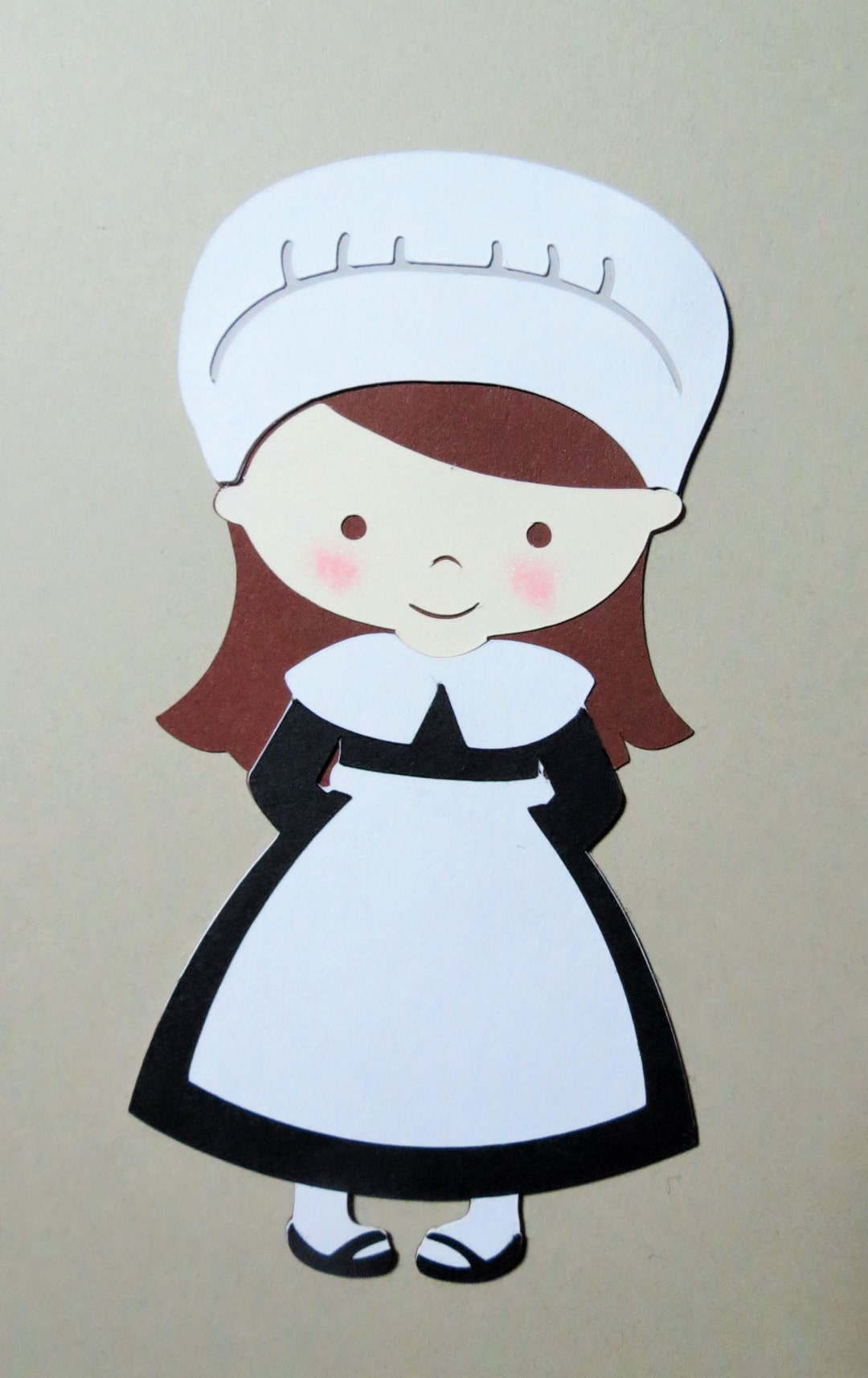 Faceless Female Thanksgiving Pilgrim Modern Twist