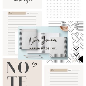 Notes Journal - Editable and Printable Version
