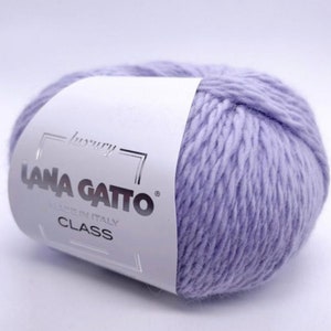 Angora Rabbit and Merino Blend Knitting Yarn, Lana Gatto CLASS Bulky Yarn, Italian Yarn, 50g/125m (136 yards)
