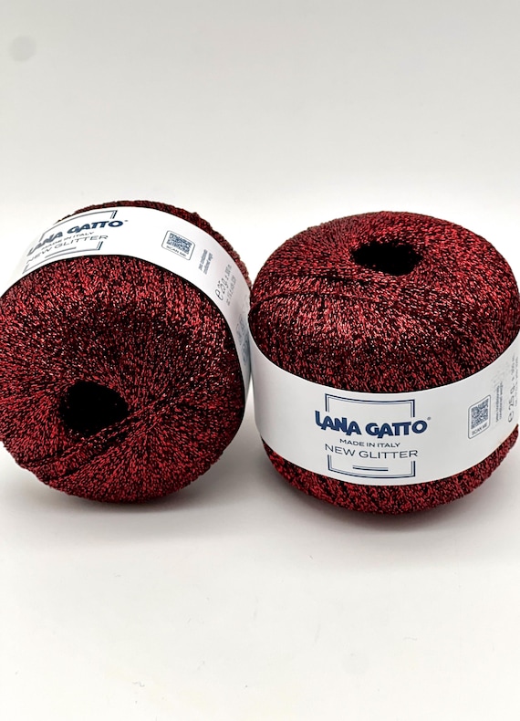 Sparkling Lurex Yarn, NEW GLITTER, Lana Gatto, Italian Luxury Edition Yarn, Can Be Knitted on Its Own, 25g/300m