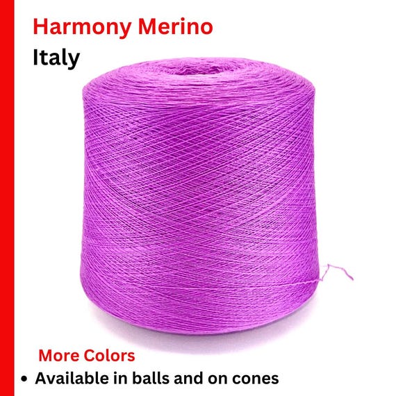 Merino Wool, HARMONY, Premium Italian Yarn by Lana Gatto, Lace Weight, 1500m/100g