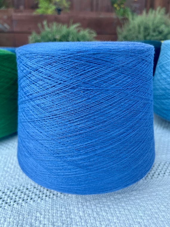 100% Merino Wool Yarn, HARMONY, Lana Gatto, Knitting Yarn, Italian Yarn, Great for Machine Hand Knitting, 14335 BLUE, 100g, 50g Custom Knit