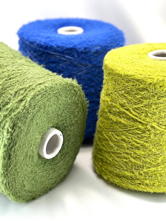 GRASS Yarn, SILKGARDEN, Merino Silk Fur Yarn, Italian Yarn, Merino 60 Silk 40 Yarn, Yarn on Cone, Machine and Hand Knitting, 500m/100g