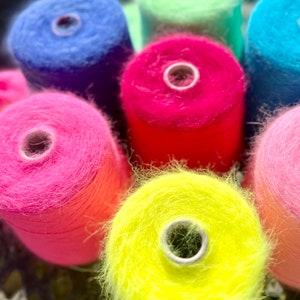 Angora 80% Yarn, CHIARA, FILCOM from Italy, Ultra Soft Luxury Rabbit Yarn, Available on Cones and in Balls, 100g/450m (492y)