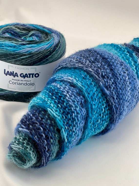 100g Wool Glitter Knitting Yarn, Sparkling Yarn, Luxury Yarn, Lurex Yarn,  Coriandolo, Lana Gatto, Italian yarn, Hand Knitting, 300m