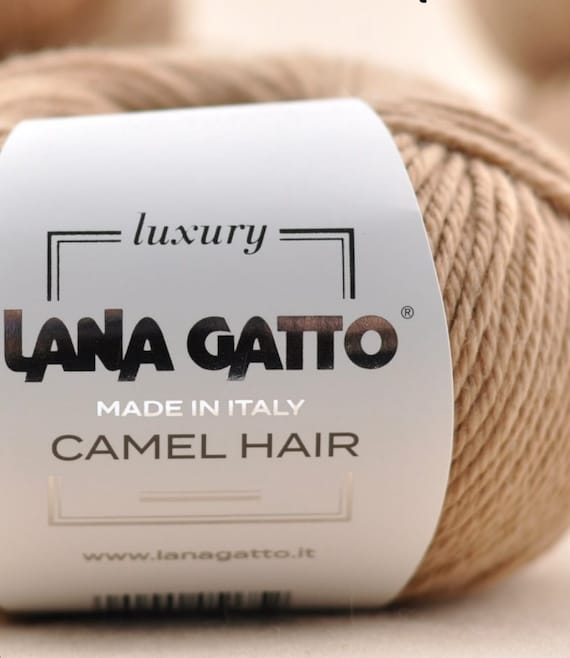 CAMEL Yarn, DK Weight Yarn, Camel Merino Yarn, Super Soft Wool Yarn, Luxury Yarn, Italian Yarn, Lana Gatto, 50g/125 m (136yd)
