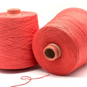 Cotton Elastane Yarn, LE TRICOT, CHIAN Yarn, Cotton Yarn, Yarn on Cone, Italian Yarn, Machine and Hand Knitting, Crochet Yarn, 900m/100g