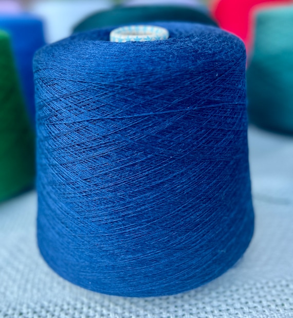 100% Merino Wool Yarn, HARMONY, Lana Gatto, Knitting Yarn, Italian Yarn, Great for Machine Hand Knitting, 22070 BLUE, 100g, 50g Custom Knit