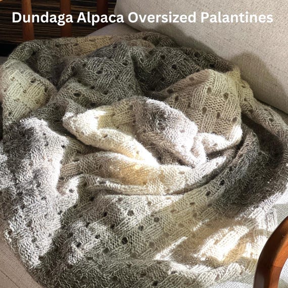 GOYA - Handknitted Gradient Palantine from Inspired by Masterpieces Collection,  Dundaga Alpaca Oversized Scarf Shawl