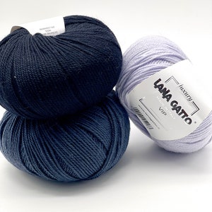 Cashmere Merino Yarn, VIP, LANA GATTO, Italian yarn, 50g/200m