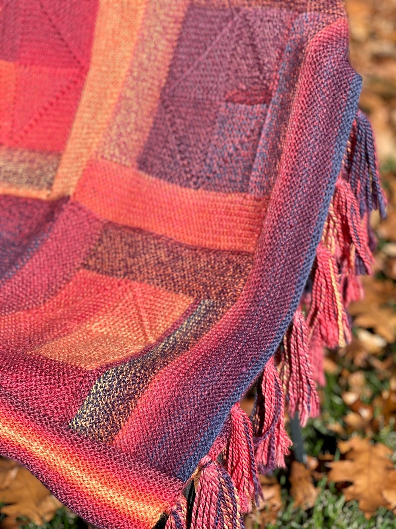 Custom Knit Blanket, Knitted Wool Blanket, Handknitted Afghan, Throw