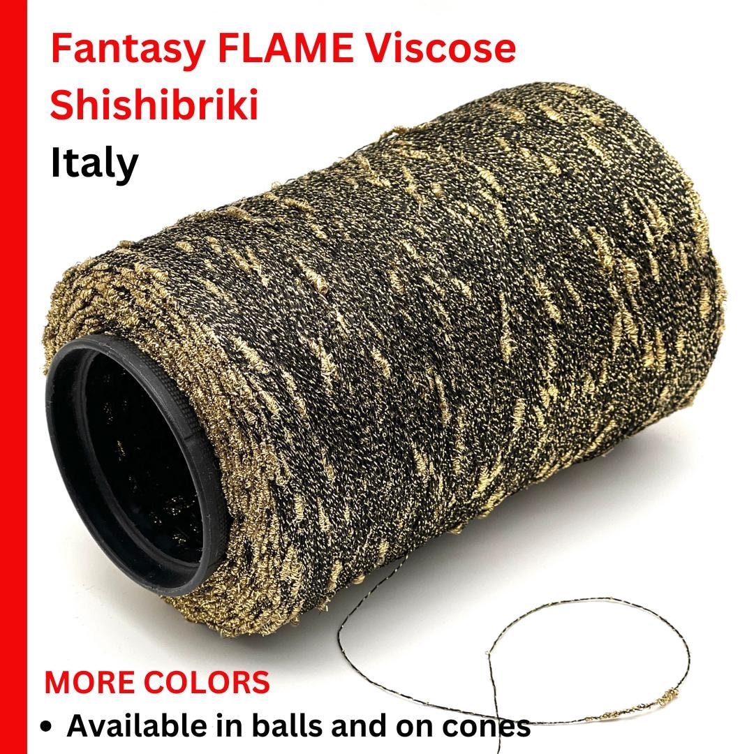 Viscose FANTASY FLAME Lurex Yarn, Lucky Star, Luxury