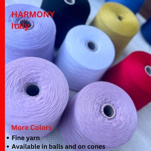 100% Merino Wool Yarn, HARMONY, Lana Gatto, Italian Yarn, Machine Knitting, Hand Knitting Yarn, 100g or 50g (1640 yrds or 820 yrds)