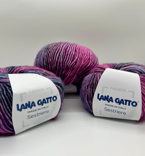Bulky Chunky Cotton Merino Baby Alpaca Knitting Yarn, SESTRIERE, Italian yarn, Winter Yarn, Lana Gatto, Fast Knitting, 50g/100m (109yrds)