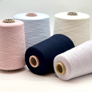 Cashmere Viscose Yarn, VANITY ZERMATT, Available in Balls and on Cones, Premium Italian Yarn, Machine and Hand Knitting, 2280m/100g