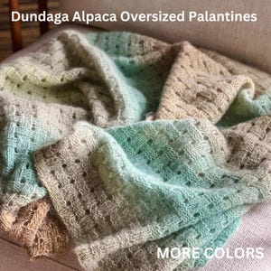 Van GOGH & Claude MONET - Handknitted Gradient Palantines from Inspired by Masterpieces Collection,  Dundaga Alpaca Oversized Scarf Shawl