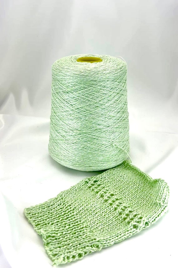 Lurex Yarn, Cotton 40 Viscose 35 Silk 18 LUREX 7 Yarn, Biagioli Modesto, LUMINELLO, Italian Yarn, Hand and Machine Knitting, 100g/530m