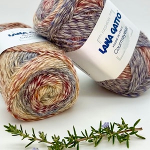 Alpaca Yarn Variegated Yarn Multi-Colored Yarn Courmayeur Lana Gatto Italian Yarn 100/200m (219 yards)