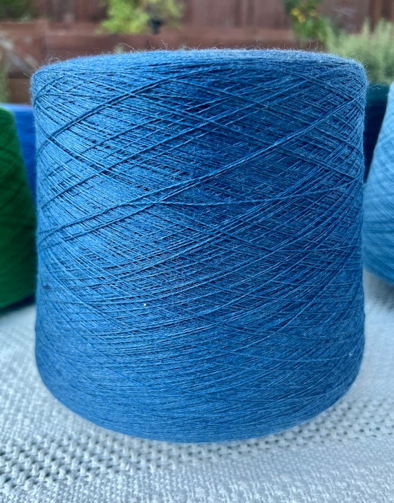 100% Merino Wool Yarn, HARMONY, Lana Gatto, Knitting Yarn, Italian Yarn, Great for Machine Hand Knitting, 22060 BLUE, 100g, 50g Custom Knit