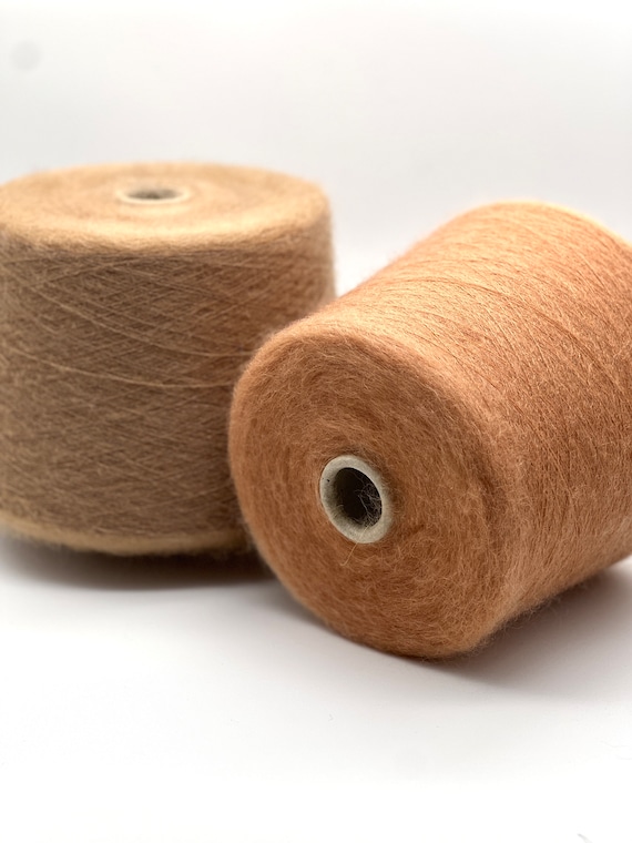 Superkid Mohair Yarn, GENEVE, Italian Yarn, Yarn on Cone, Stock Yarn, Extra Fine Yarn, Hand and Machine Knitting, 100g/1500m