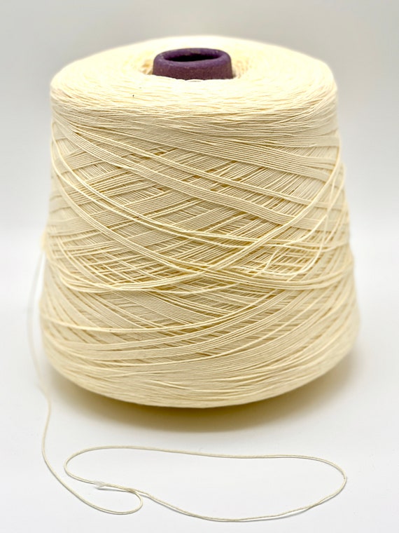 Cotton Yarn, DAKOTA, 100% Cotton Cable Yarn, Yarn on Cone, Italian Yarn, Machine and Hand Knitting, Crochet Yarn, 625m/100g
