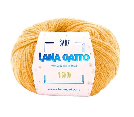 Tshirt Yarn, 100% Merino, MIGNON, Crochet yarn, Baby Yarn, Lana Gatto, Italian yarn, Summer Yarn, Machine and Hand Knitting, 25g/140m