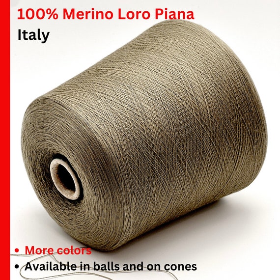 Merino Yarn, WISH, Premium Italian Yarn BY Loro Piana, Available in Balls and on Cones, In 2 STRANDS, 1500m/100g (1640y/3.52oz)