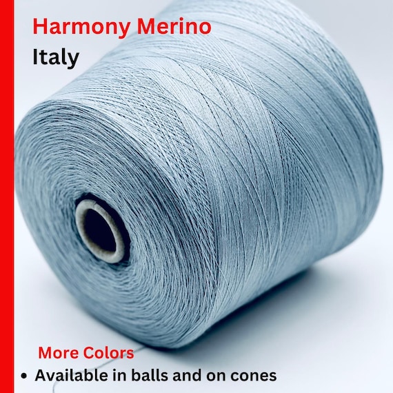 Merino Wool, HARMONY, Premium Italian Yarn by Lana Gatto, Lace Weight, 1500m/100g