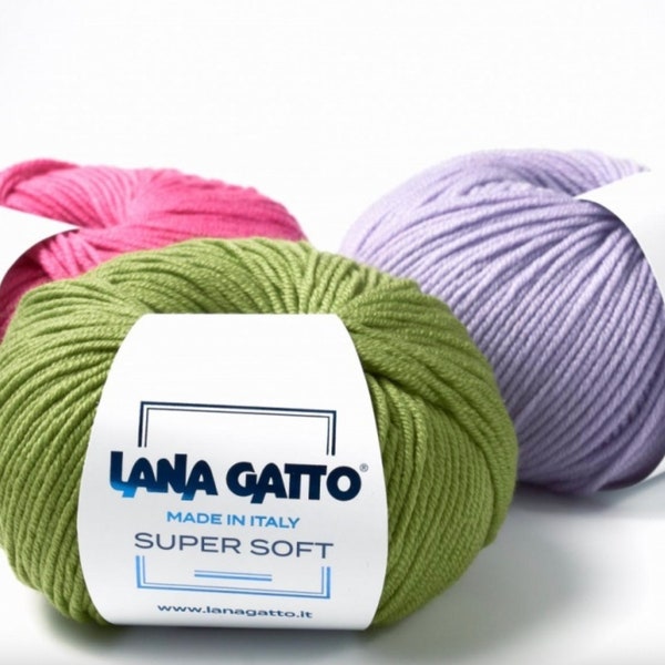 SUPER Soft 100% Wool Knitting Yarn, Italian Yarn, Great for Machine Hand Knitting, 50g, Custom Knit Also Available