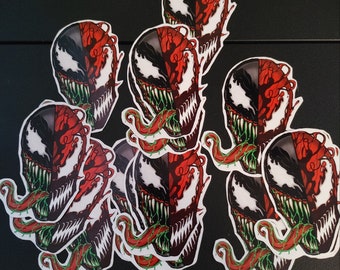 Venom 2 - 6 Vinyl Decal Stickers - Comic Theme Decals For Cars, Laptops, Walls