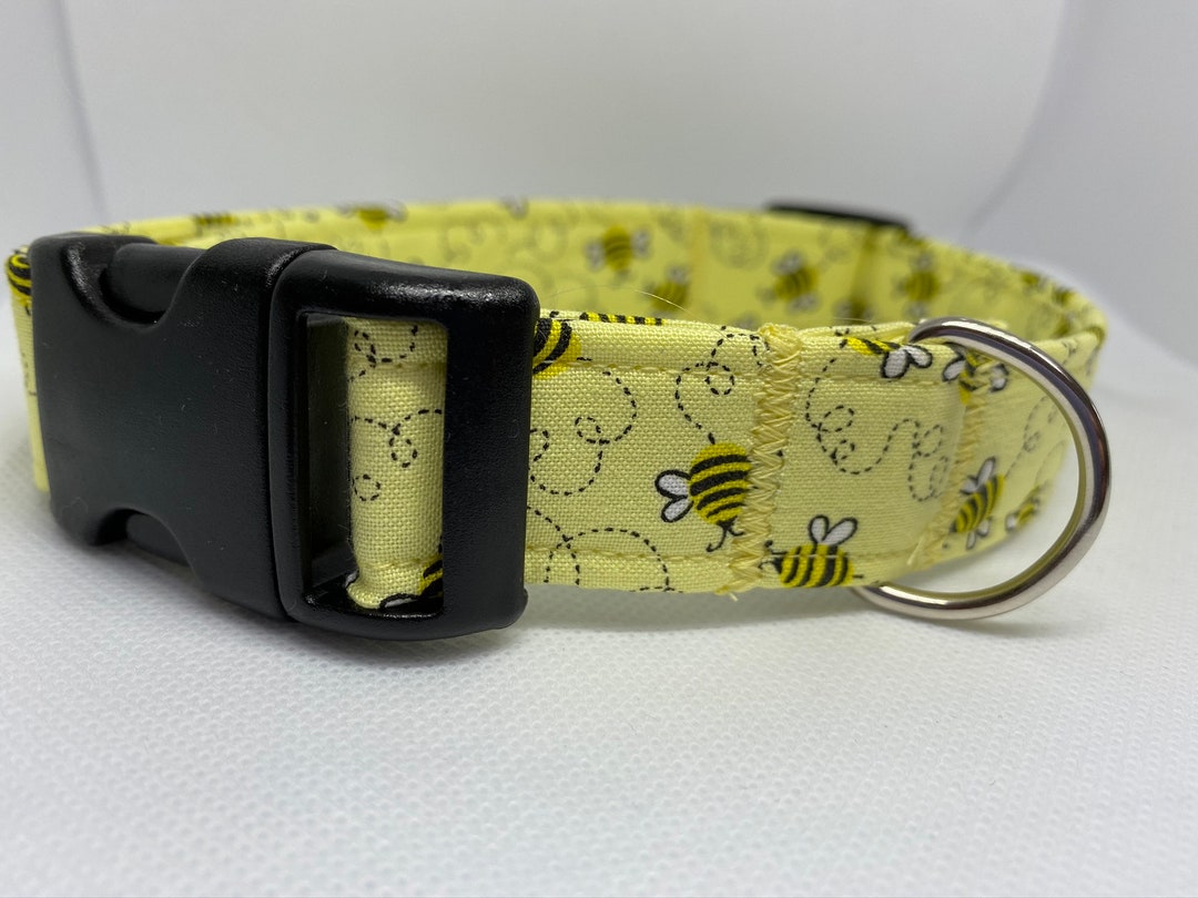 Snazzy Yellow Buzzing Bee Dog Collar Etsy
