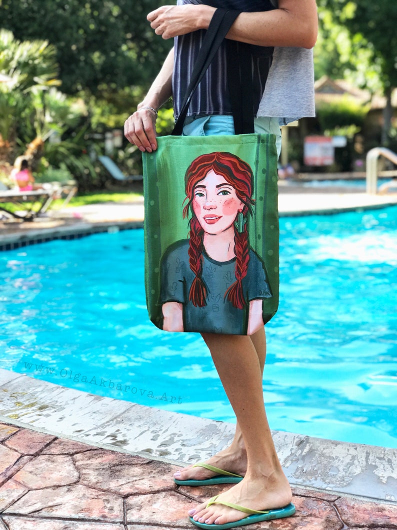 Cactus Girl Canvas Tote Bag