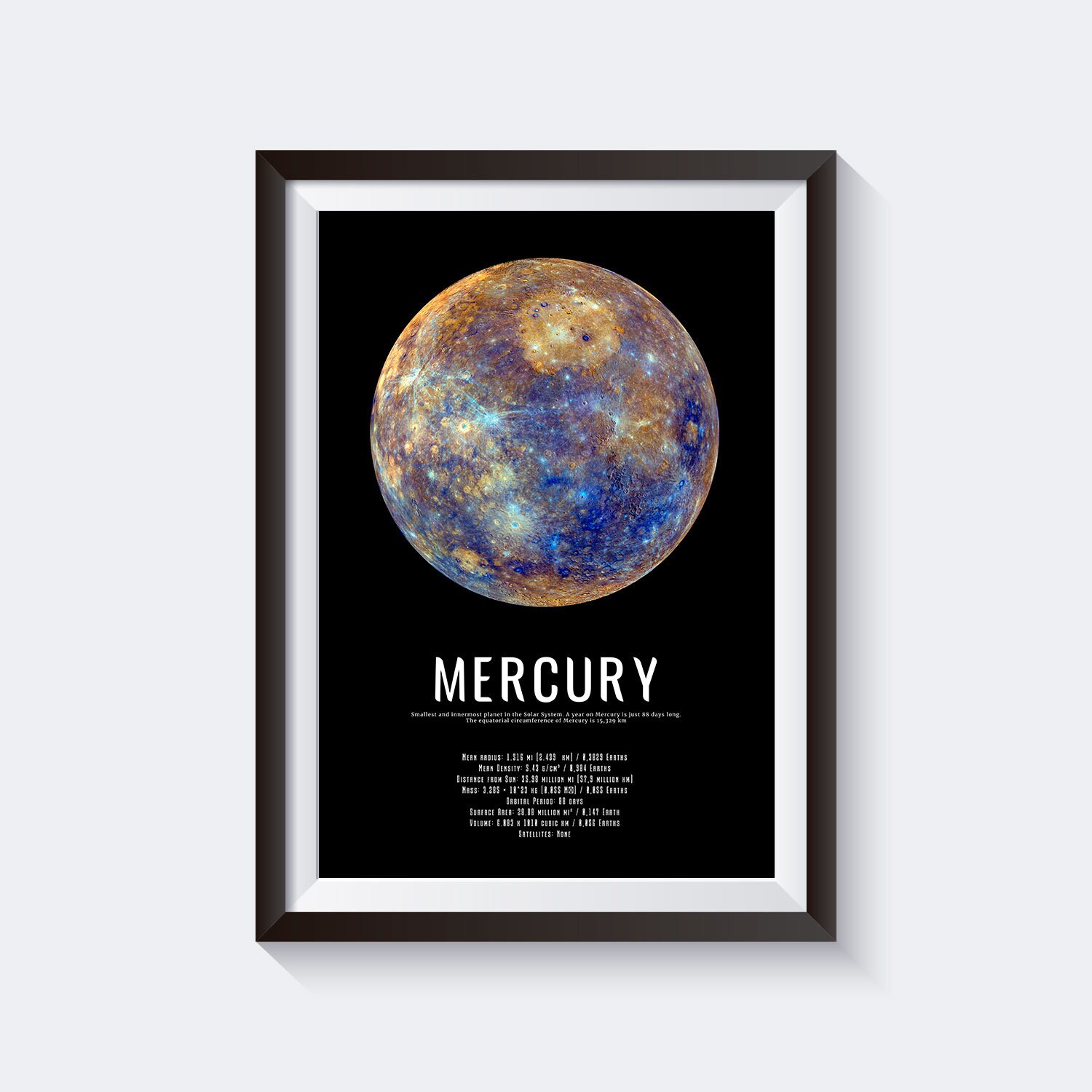 Mercury Digital Poster Descarga Instantánea | Etsy México