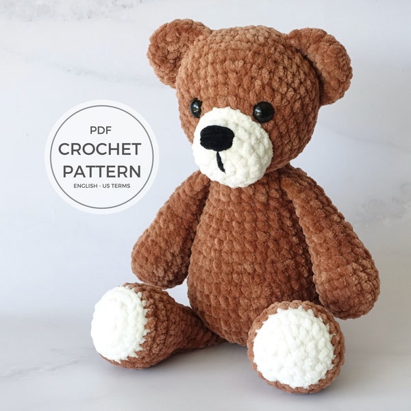 Handmade Bear Crochet Amigurumi Pattern - Instant Download