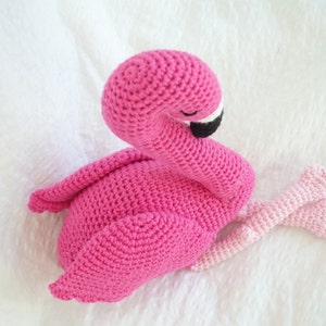 Flamingo Crochet Amigurumi Pattern Perfect unique bird gift image 4