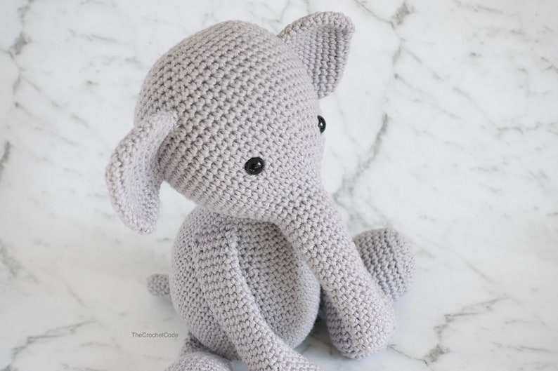 Adorable Crochet Elephant Plush: Stuffed Toy Amigurumi Pattern for Crochet Animal Lovers image 6