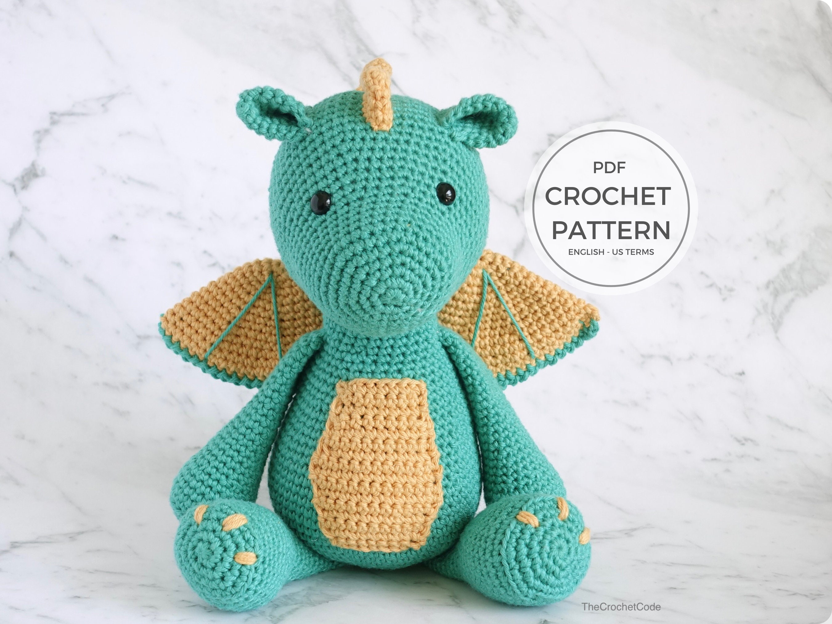 Dragons Crochet Pattern, Kawaii, Sleeping Dragon, Fluffy Yarn Amigurumi,  Amigurumi Magical Animals, Monsters, DIY Amigurumi Forge 