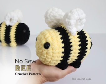 No Sew Bumblebee Crochet Pattern: Loaf Bee Amigurumi (PDF Pattern)