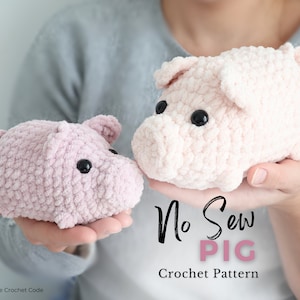 NO SEW loaf Pig Crochet Pattern, Pig Amigurumi Pattern, Realistic Farm Animal, Easy Pig Crochet Animal, Cute Stuffed Animal Toy, Pdf Pattern