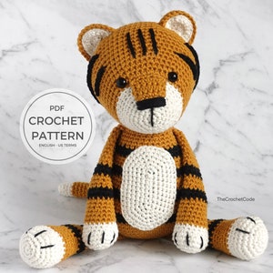 DIY Crochet Tiger Amigurumi Pattern - Create a Unique Handmade Toy with this Stuffed Animal Guide