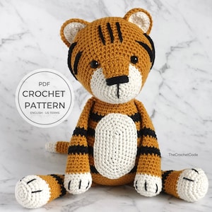 DIY Crochet Tiger Amigurumi Pattern - Create a Unique Handmade Toy with this Stuffed Animal Guide