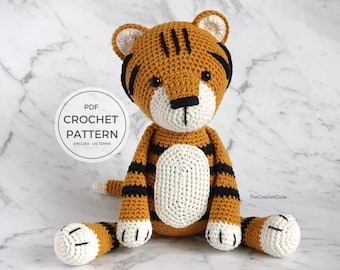 DIY Crochet Tiger Amigurumi Pattern - Create a Unique Handmade Toy with this Stuffed Animal Guide
