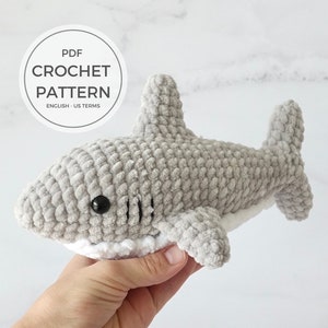 Plushie Shark Amigurumi Crochet Pattern - Perfect for Ocean Lovers