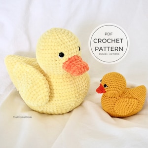 Cute Crochet Rubber Duck Pattern for Instant Download