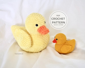 Cute Crochet Rubber Duck Pattern for Instant Download