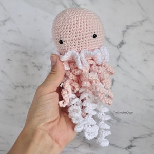 No sew Crochet Jellyfish Amigurumi Pattern Unique Handmade Gift for a Baby image 6