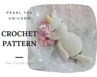 Unicorn Amigurumi Crochet Pattern, Mythical Plush Toy (PDF Digital Download)